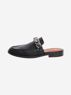 Black chain-link flat mules - size EU 39 Flat Sandals Givenchy 