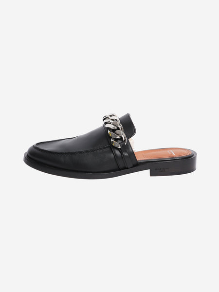 Black chain-link flat mules - size EU 39 product image