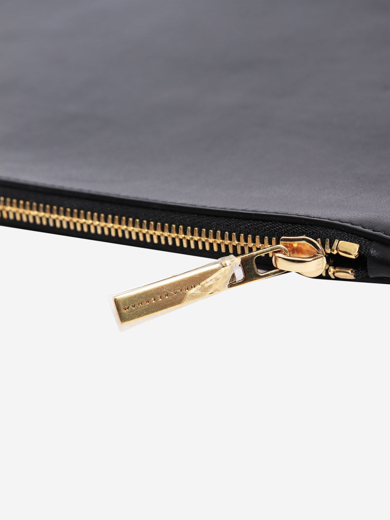 Black leather zip clutch Clutch bags Victoria Beckham 