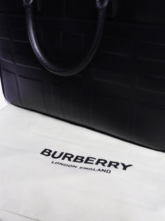 Black leather briefcase Luggage & Travel Bags Burberry 