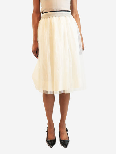 White tulle midi skirt - size UK 6 Skirts Brunello Cucinelli 