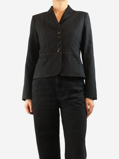 Black fitted blazer - size UK 10 Coats & Jackets ME+EM 
