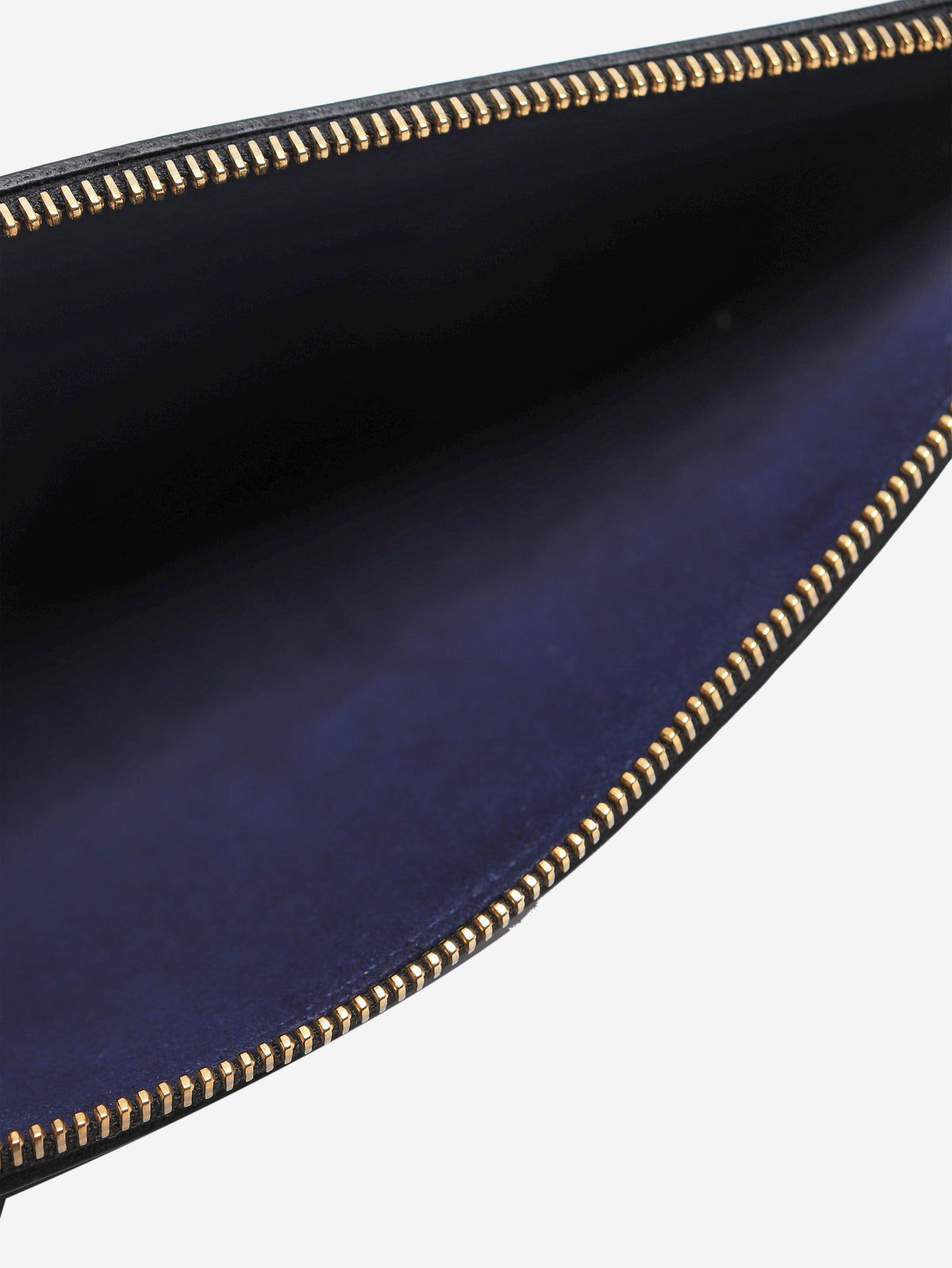 Black leather zip clutch Clutch bags Victoria Beckham 