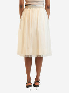 White tulle midi skirt - size UK 6 Skirts Brunello Cucinelli 