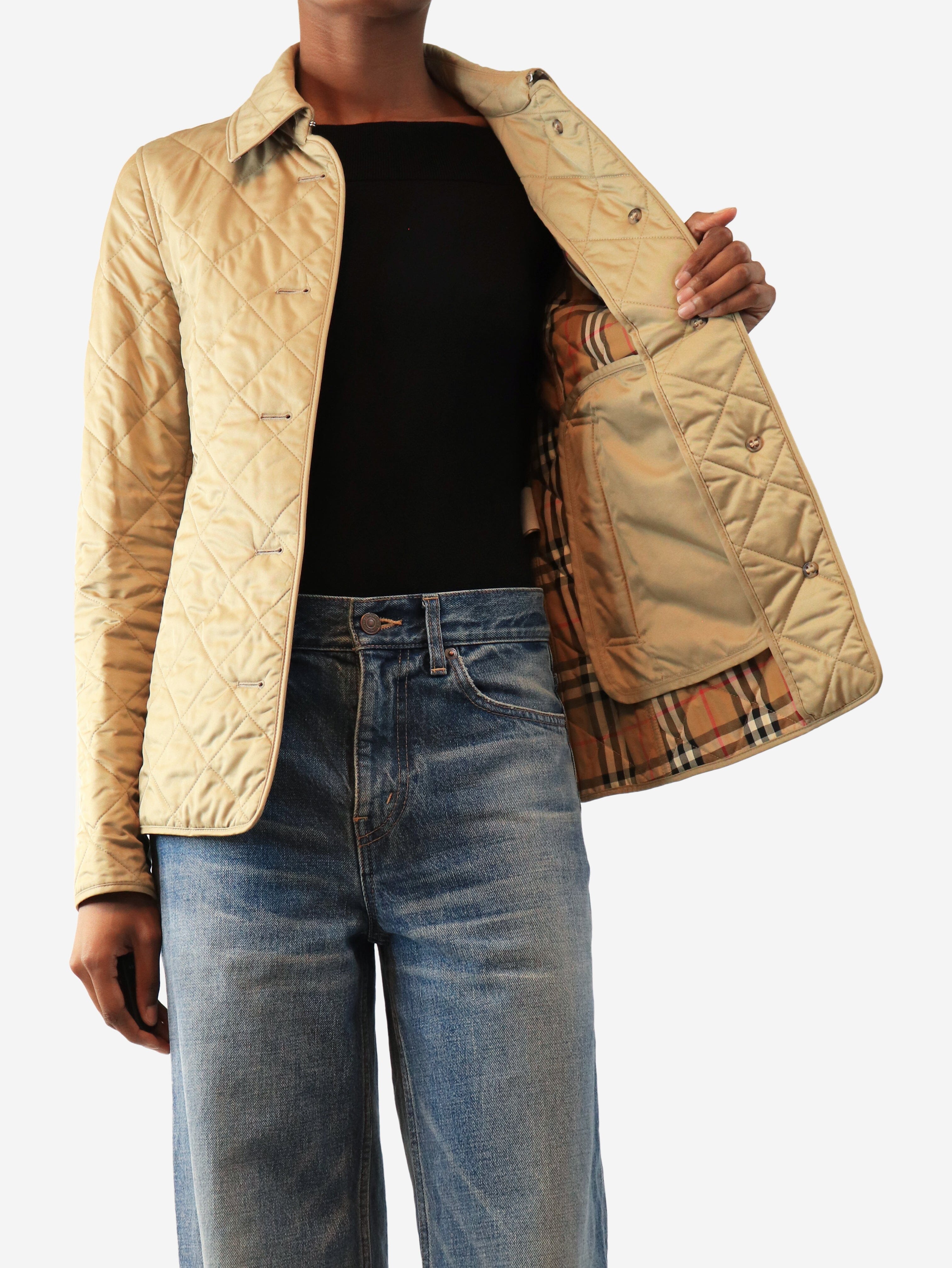 Beige quilted jacket - size XS Coats & Jackets Burberry 