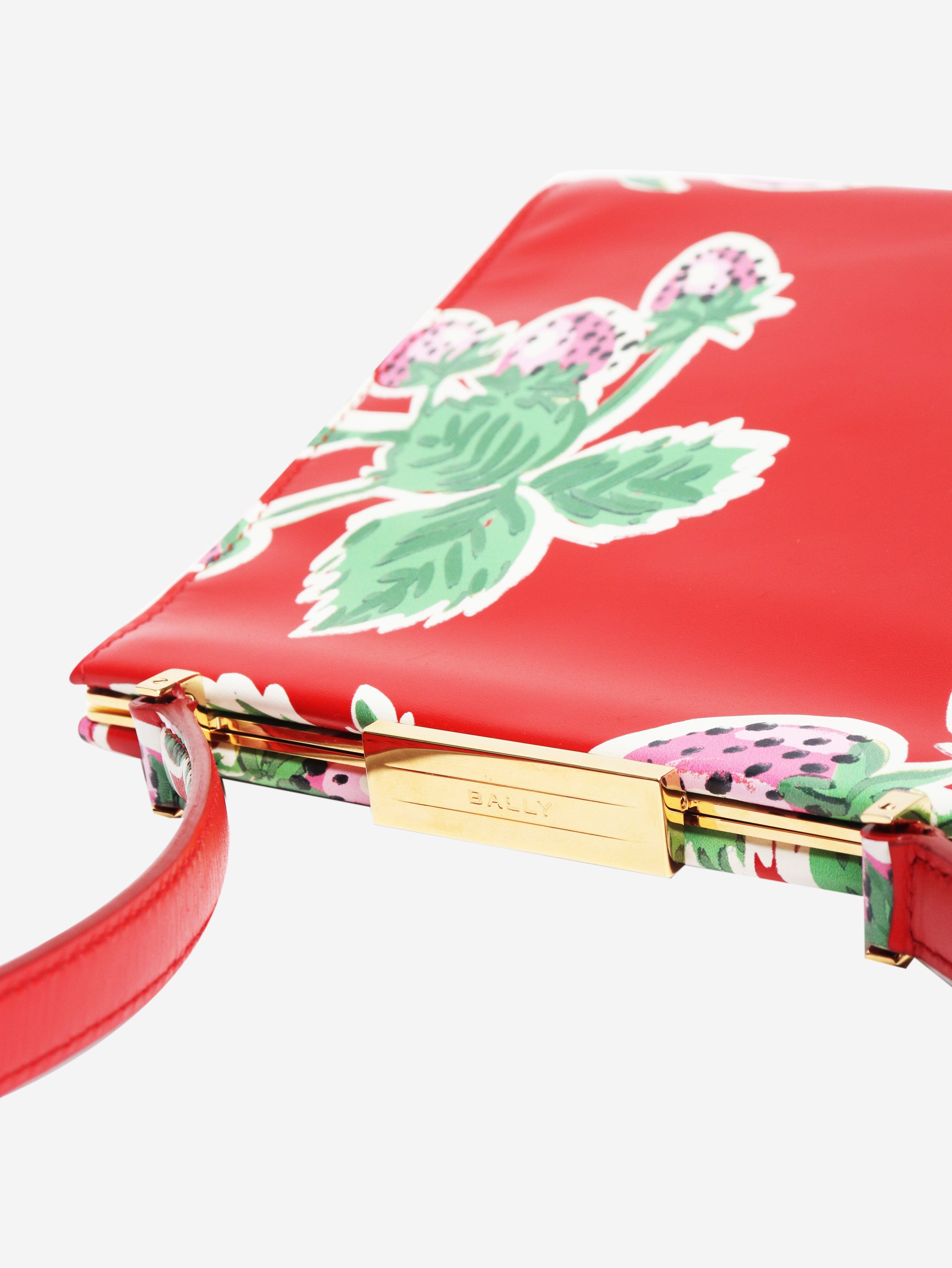 Strawberry print shoulder bag Bags Bally 