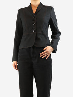Black fitted blazer - size UK 10 Coats & Jackets ME+EM 