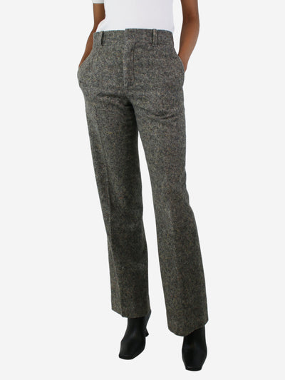 Brown straight-leg wool trousers - size UK 8 Trousers Chloe 