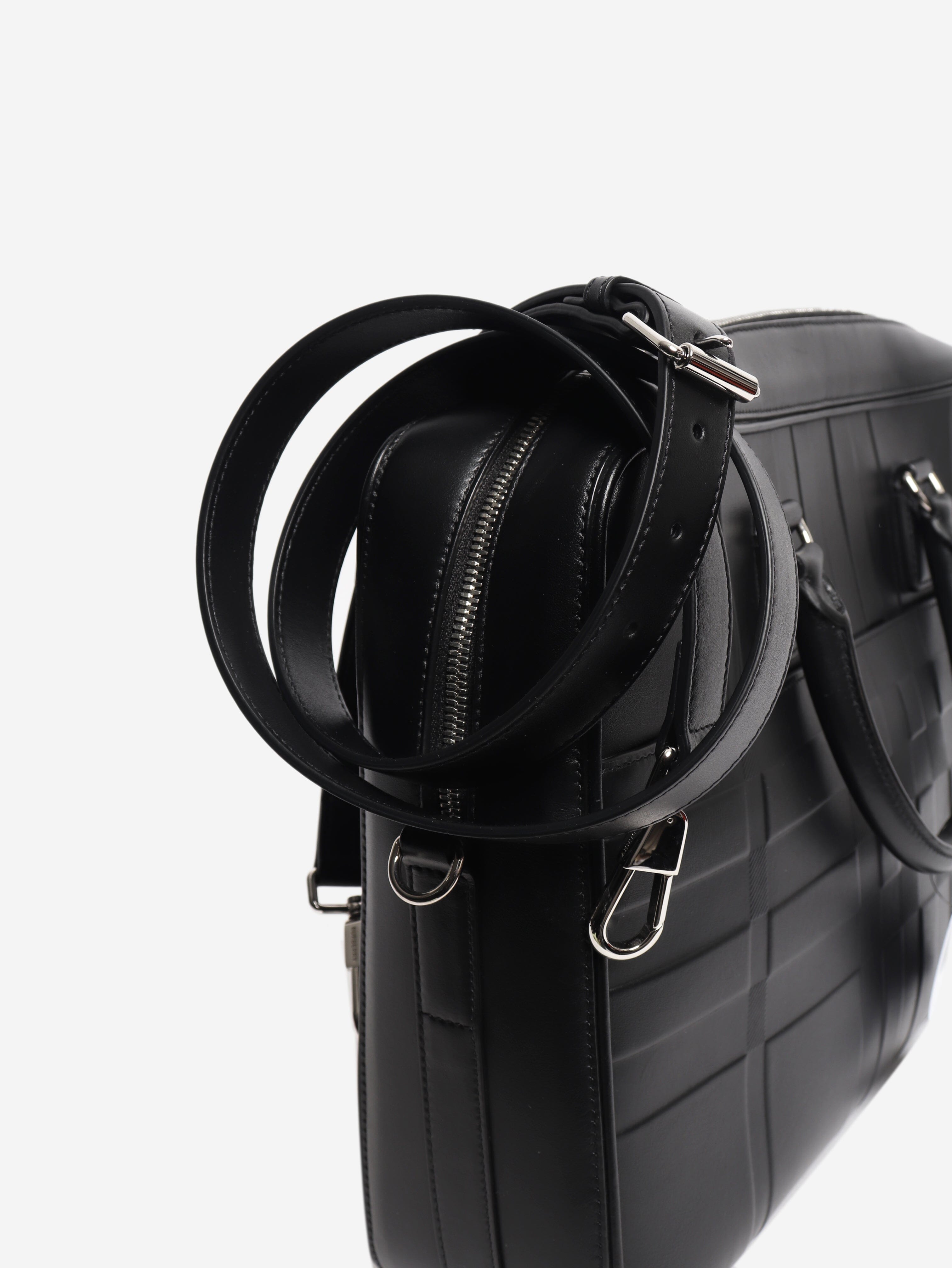 Black leather briefcase Luggage & Travel Bags Burberry 