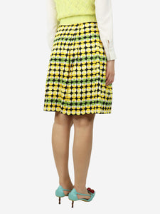 Max Mara Studio Multicoloured printed cotton skirt - size UK 8