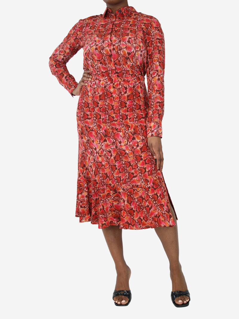 Red snake print shirt and skirt set - size UK 12 Sets Altuzarra 