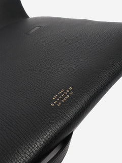 Blue leather laptop bag