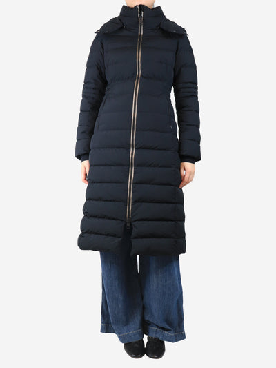 Black hooded puffer coat - size UK 10 Coats & Jackets Herno 