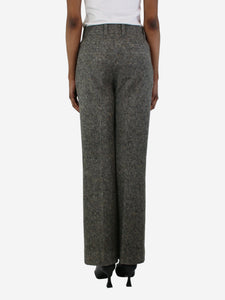 Chloe Brown straight-leg wool trousers - size UK 8