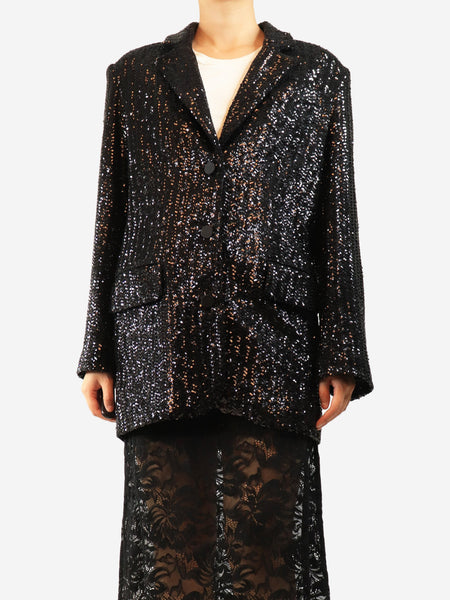 Black Sara sequin blazer - size S product image