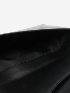 Blue leather laptop bag