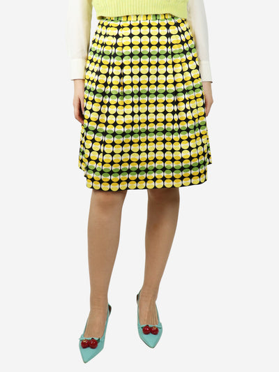 Multicoloured printed cotton skirt - size UK 8 Skirts Max Mara Studio 