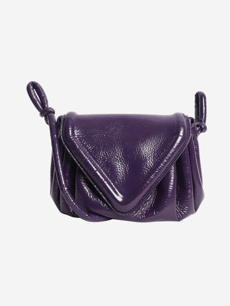 Purple Becco triangle flap crossbody bag product image