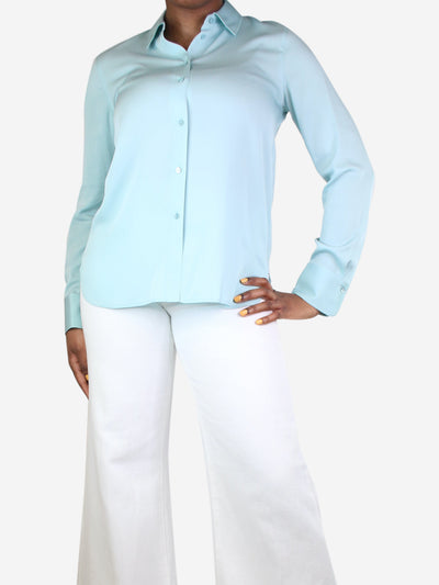 Turquoise silk shirt - size M Tops Vince 