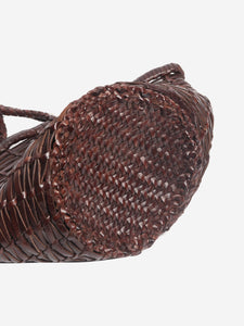 Dragon Diffusion Dark brown small Jane Birkin basket bag