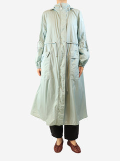 Blue lightweight parka - size UK 14 Coats & Jackets Moncler 