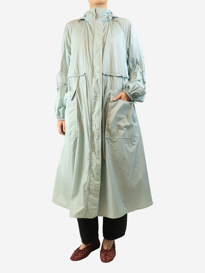 Blue lightweight parka - size UK 14 Coats & Jackets Moncler 
