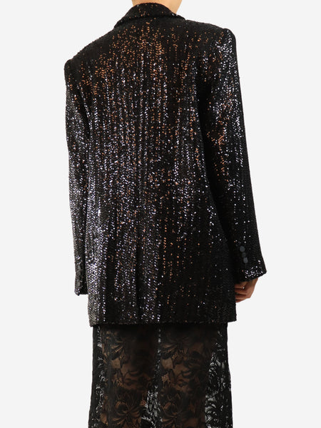 Black Sara sequin blazer - size S alternate image