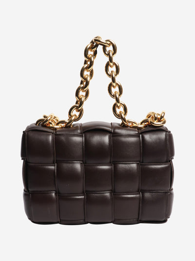 Dark brown padded chain Cassette bag Cross-body Bags Bottega Veneta 