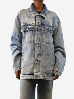 Blue oversized denim jacket - size XS