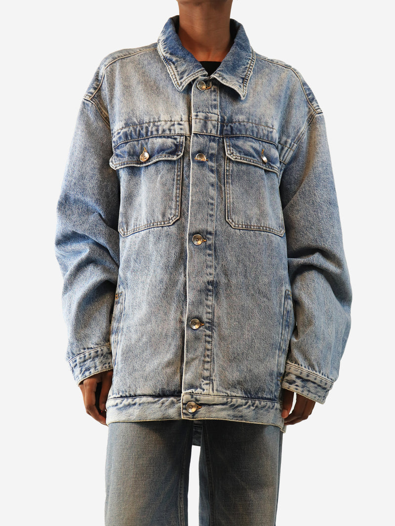 Blue oversized denim jacket - size XS