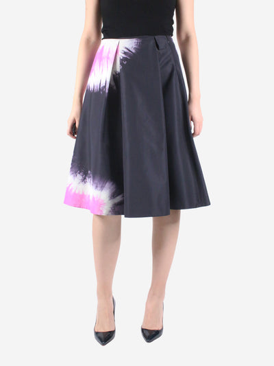 Multi midi pleated tie dye skirt - size UK 8 Skirts Prada 