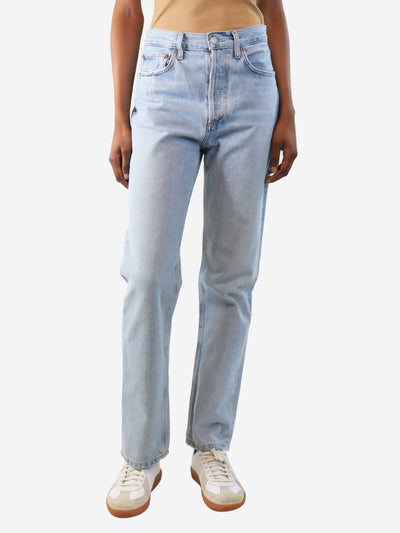 Light blue straight-leg jeans - size UK 6 Trousers Agolde 