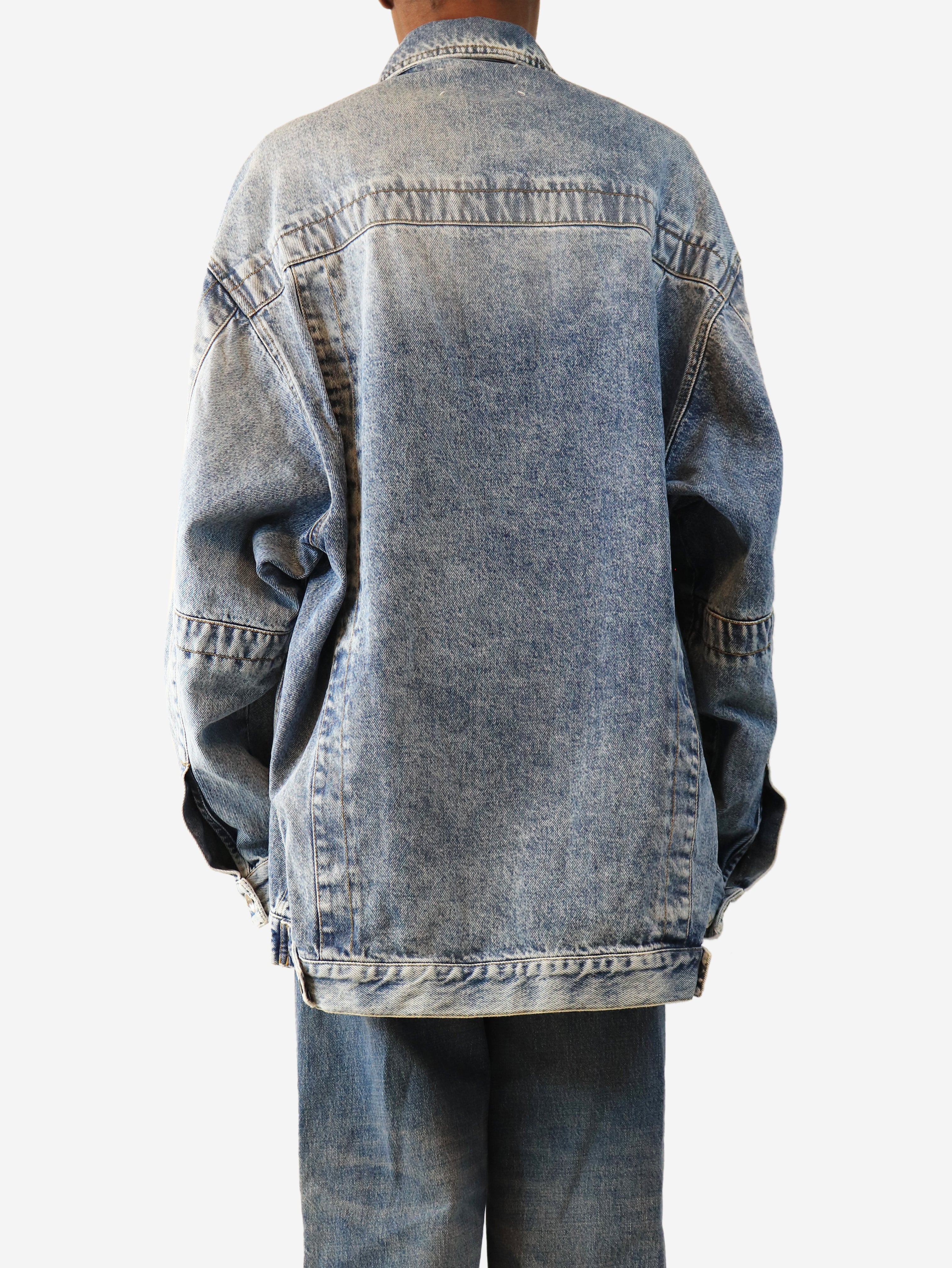 Blue oversized denim jacket - size XS
