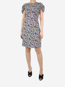 Nina Ricci Multicoloured floral printed dress - size UK 10