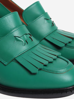 Forest green heeled loafers - size EU 40 Heels Maison Kitsune 