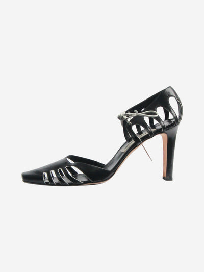 Black and white cut-out tie-up heels - size EU 40.5 Heels Manolo Blahnik 