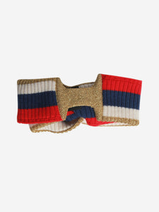 Gucci Blue Sylvie web knit headband