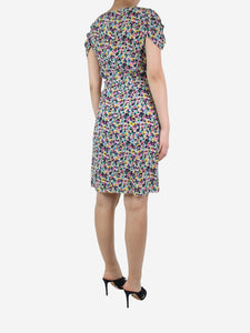 Nina Ricci Multicoloured floral printed dress - size UK 10