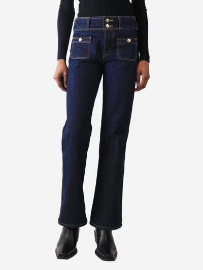 Dark-wash denim jeans - size UK 8 Trousers Celine 