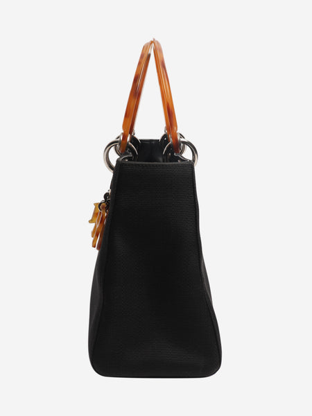 Black vintage 1998 nylon Lady Dior bag alternate image