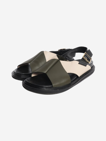Black tri-tone Fussbett sandals - size EU 38 alternate image