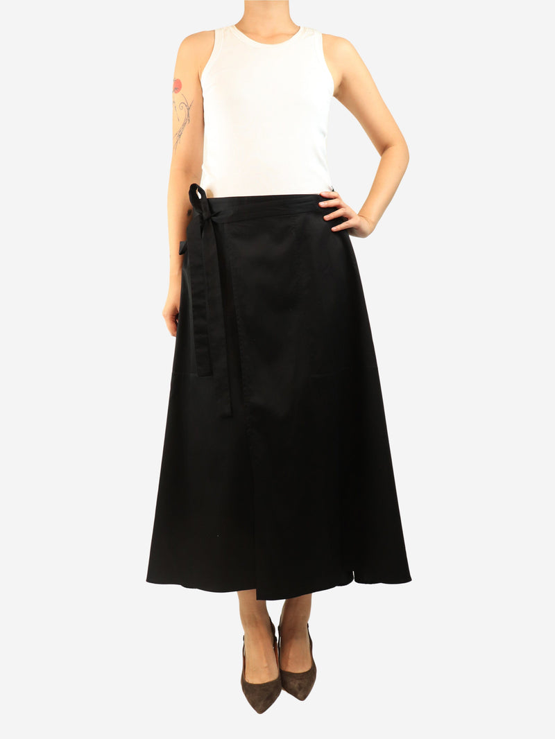 Black Alix wrap skirt - size UK 16 Skirts Joseph 
