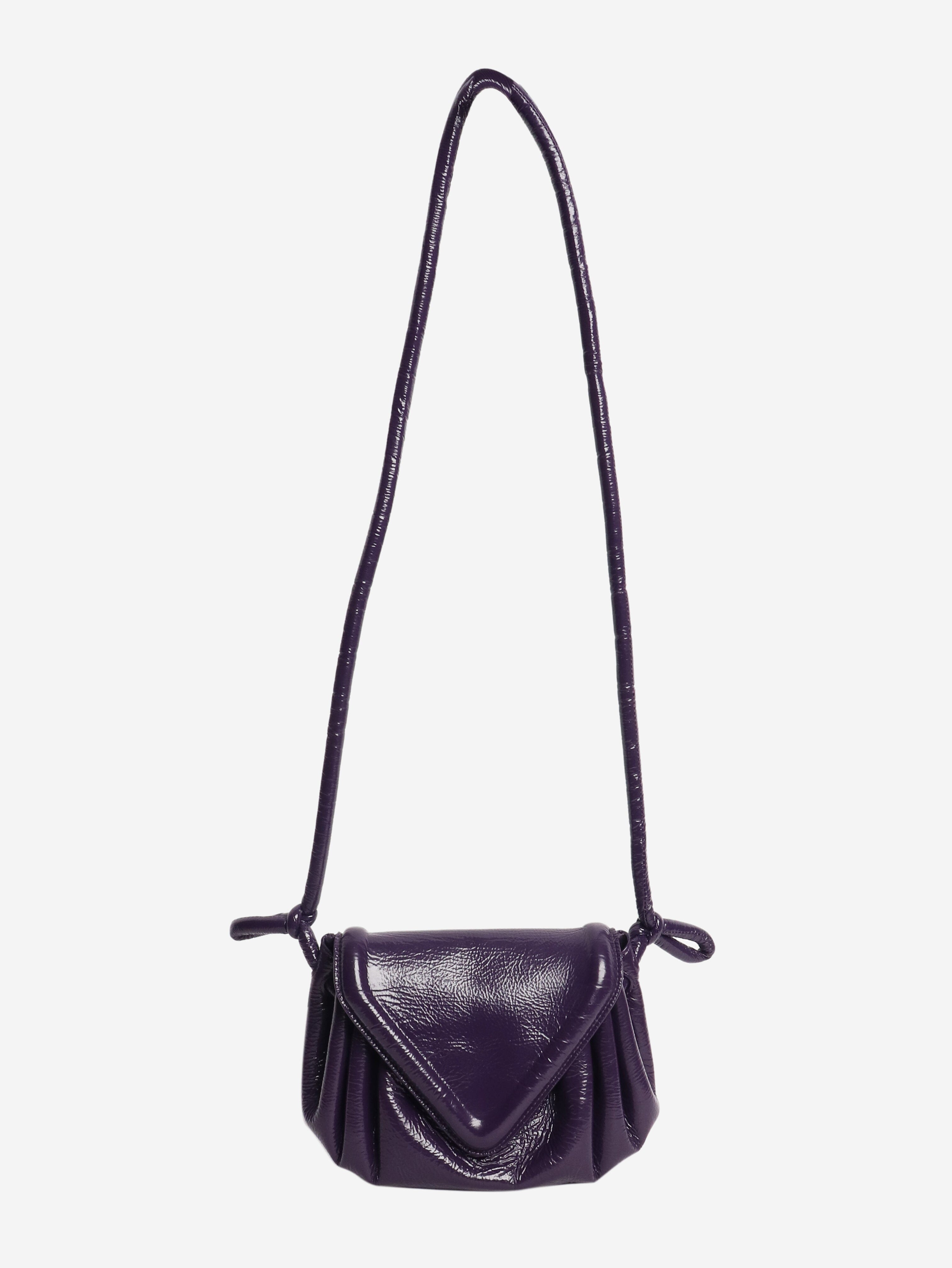 Purple Becco triangle flap crossbody bag Cross-body bags Bottega Veneta 