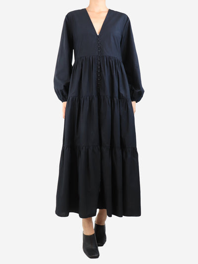 Black button down flowy dress - size UK 8 Dresses Matteau 