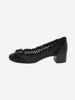 Black ballet pumps - size UK 5