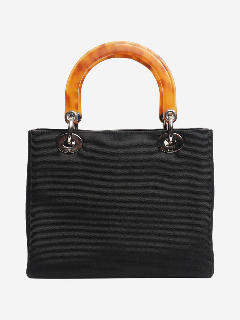 Black vintage 1998 nylon Lady Dior bag Tote Bags Dior 