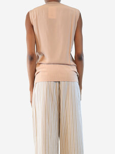 Miu Miu Dusty pink sleeveless knit top - size UK 6