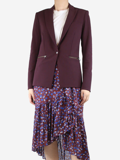 Purple single-button blazer - size UK 8 Coats & Jackets Veronica Beard 