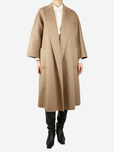 Max Mara Brown cashmere coat - size UK 4