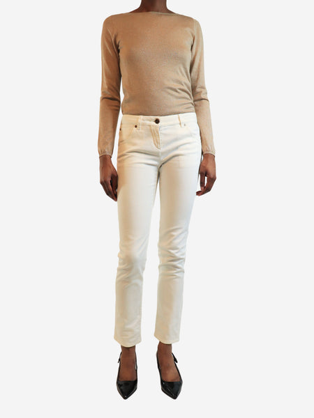 White skinny-fit jeans - size UK 8 alternate image